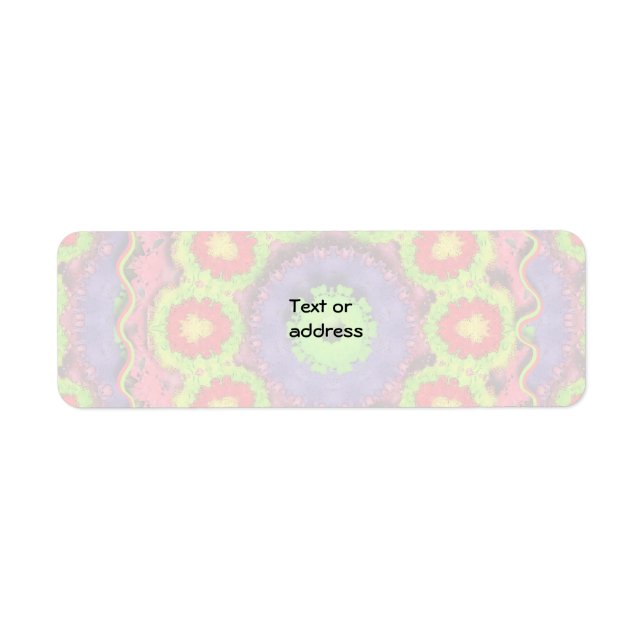 Cinco De Mayo Pinata Abstrakt Returadress Etikett (Framsidan)