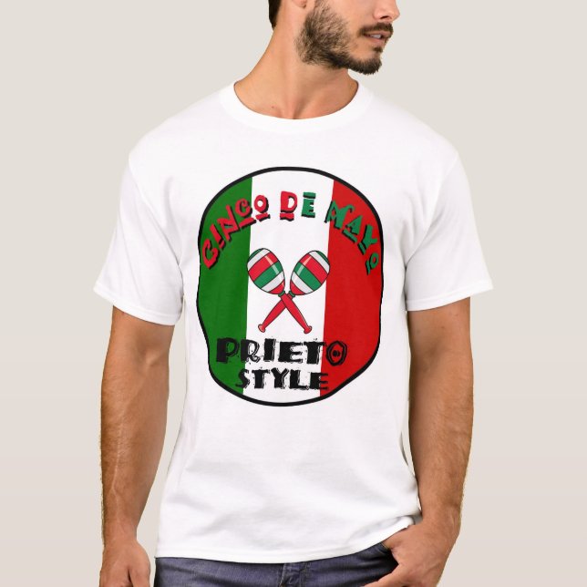 Cinco de Mayo - Prieto stil T-shirt (Framsida)