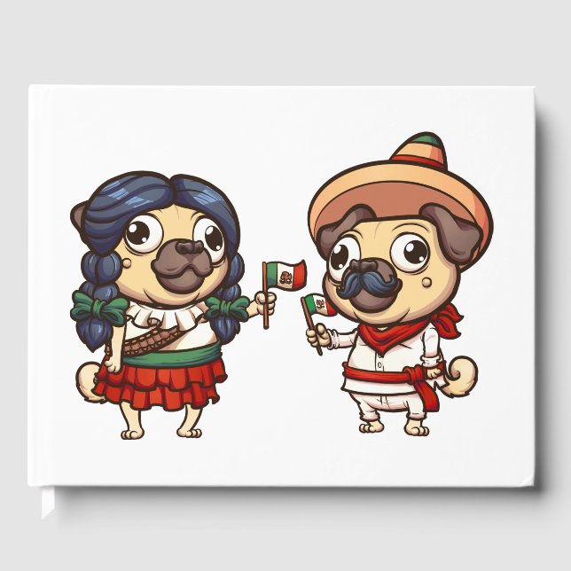 Cinco De Mayo Pugs Guestbook Gästböcker (Framsida)