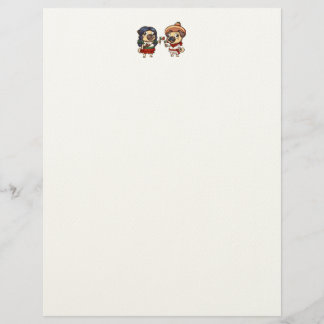 Cinco De Mayo Pugs Letterhead Brevhuvud