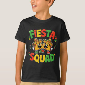 Cinco de mayo rolig fiesta-squad-fest för män t shirt