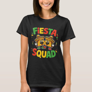 Cinco de mayo rolig fiesta-trupp fest för män t shirt