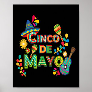Cinco De Mayo Rolig Mexikansk Fiesta 5 De Mayo Poster