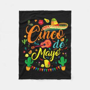 Cinco de mayo rolig mexikansk fiesta-fest 5 de may fleecefilt