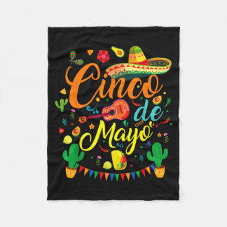Cinco de mayo rolig mexikansk fiesta fest 5 maj fleecefilt