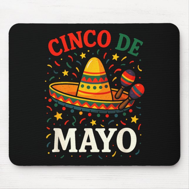 Cinco de mayo - rolig mexikansk fiesta-fest  musmatta (Framsidan)