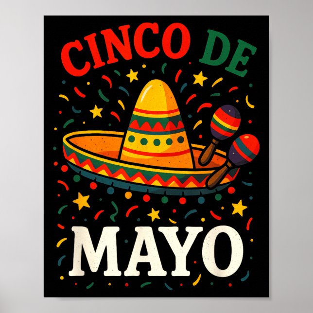Cinco de mayo - rolig mexikansk fiesta-fest  poster (Framsidan)