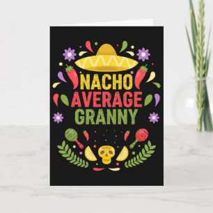 Cinco De Mayo Rolig Nacho Genomsnittlig Mormor Kort