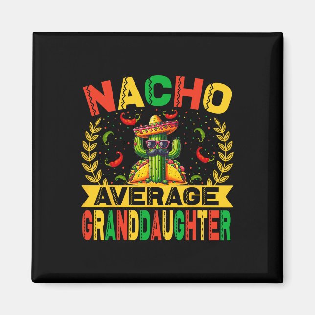 Cinco De Mayo Roliga Nacho Genomsnittlig Sonson Me Magnet (Framsidan)