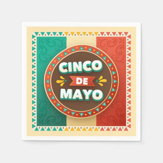 Cinco De Mayo Servetter (Framsidan)