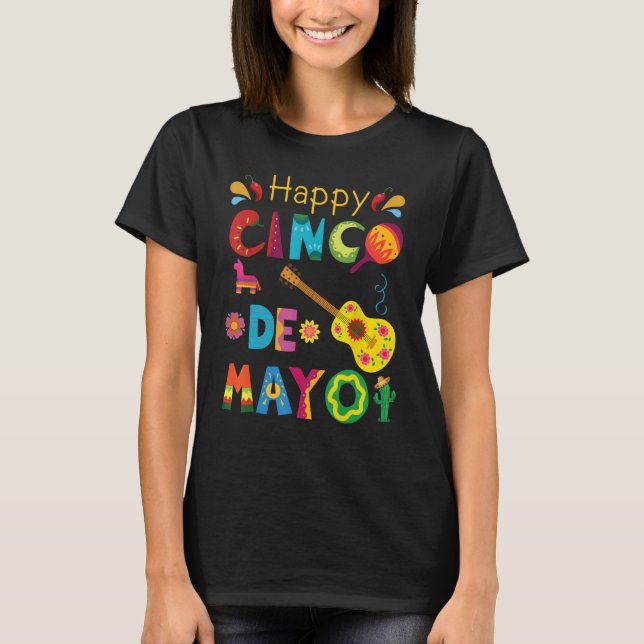 Cinco De Mayo Shirt Mexican Fiesta 5 De Mayo T (Framsida)