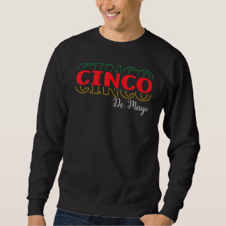 cinco de mayo simple cool design lång ärmad tröja