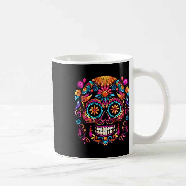 Cinco De Mayo Sockersock Dia De Los Muertos Dag O Kaffemugg (Höger)