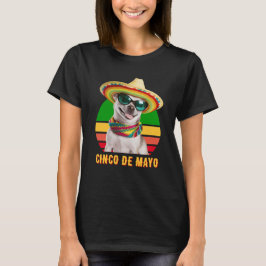 Cinco De Mayo Sombrero Chihuahua med solglasögon T Shirt