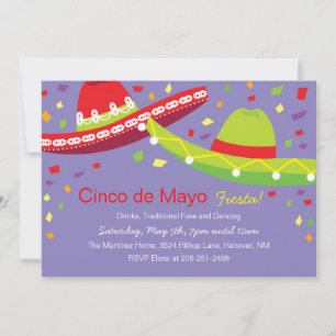 Cinco de Mayo Sombrero Fest Inbjudningar