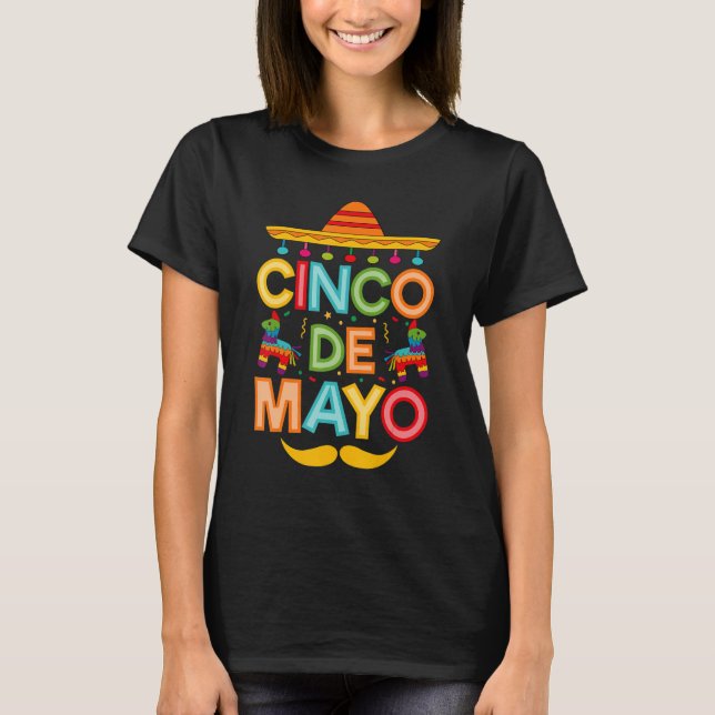 Cinco De Mayo Sombrero Mexican Fiesta 5 de Mayo T Shirt (Framsida)