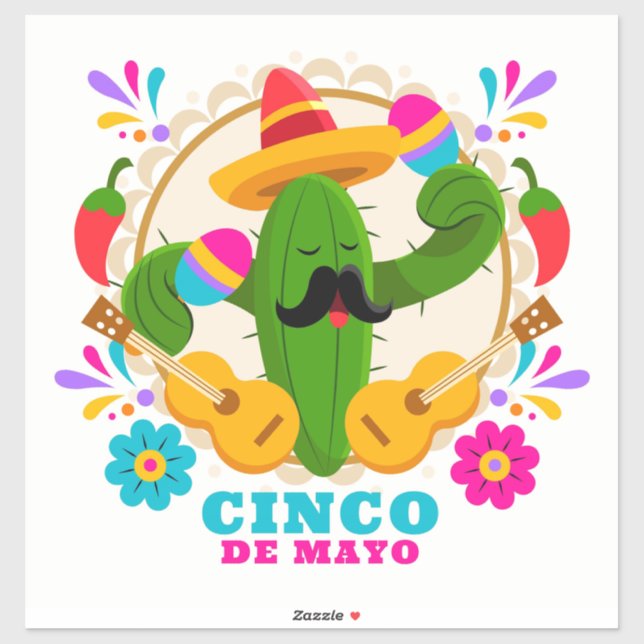 Cinco De Mayo Sticker Klistermärken (Ark)