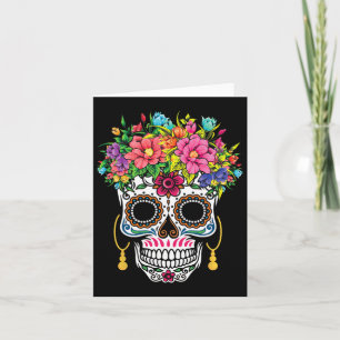 Cinco De Mayo Sugar Skull Dia de Los Muertos Day O Kort