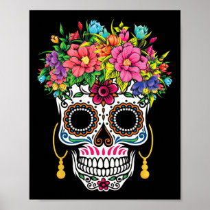 Cinco De Mayo Sugar Skull Dia de Los Muertos Day O Poster