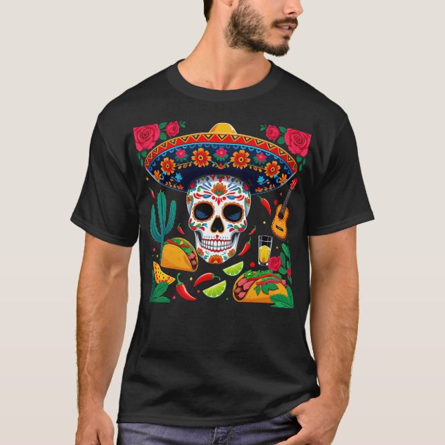 Cinco De Mayo T Shirt (Framsida)