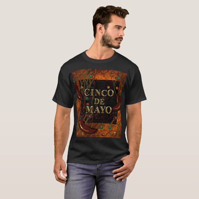 Cinco de Mayo  T Shirt (Hel framsida)