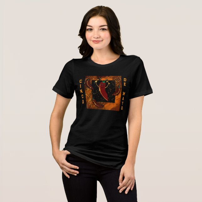 Cinco de Mayo  T Shirt (Framsida Full)
