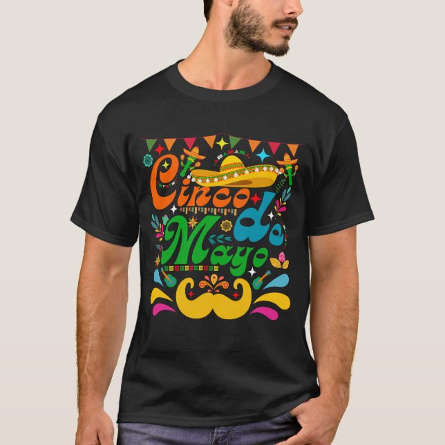 Cinco De Mayo T Shirt (Framsida)