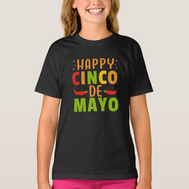 Cinco De Mayo T Shirt (Framsida)