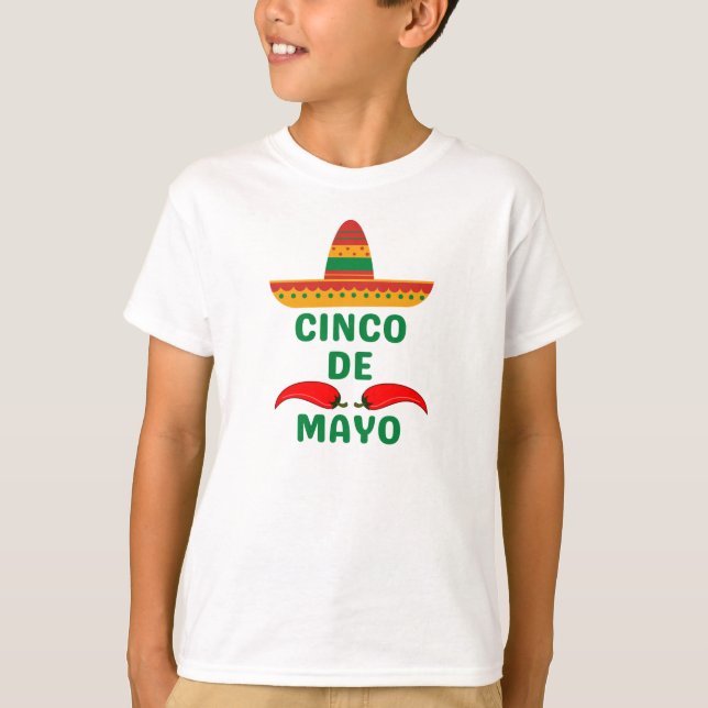 Cinco De Mayo T-Shirt (Framsida)