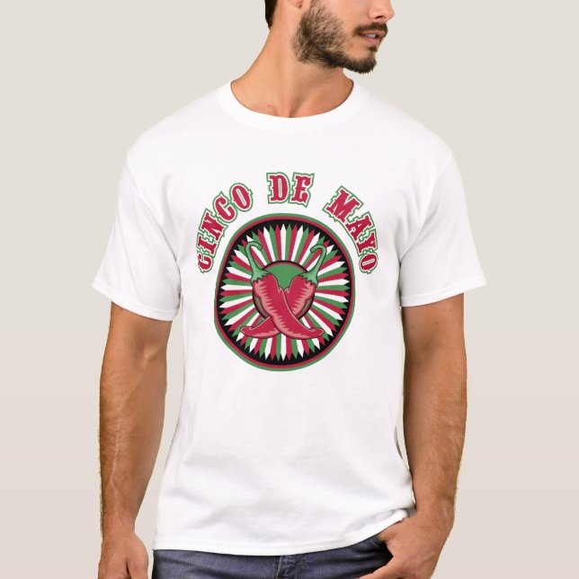 Cinco de Mayo t-skjorta T-shirt (Framsida)