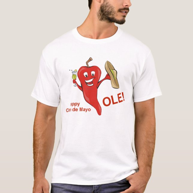 Cinco de Mayo T-tröja Tee Shirt (Framsida)