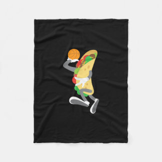 Cinco De Mayo Taco Basketball Sports Player Fleecefilt