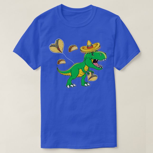 Cinco De Mayo Taco Dinosaur T Shirt (Design framsida)