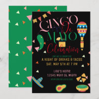 Cinco De Mayo Taco-fest Färgglad Firande B