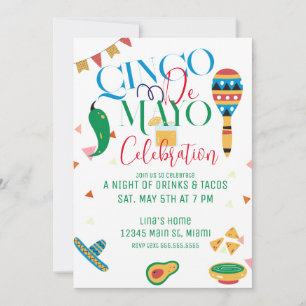 Cinco De Mayo Taco-fest Firande Inbjudningar