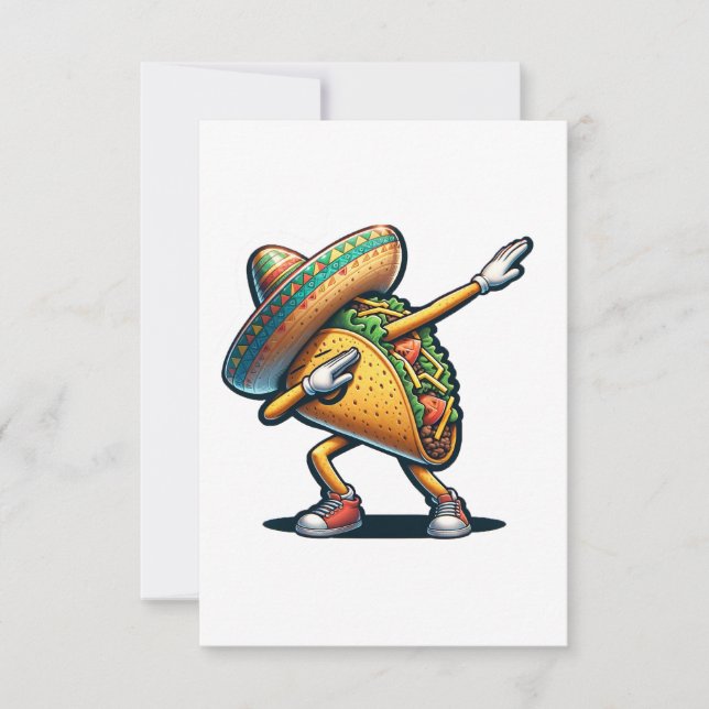 Cinco de Mayo Taco Tack Kort (Framsida)