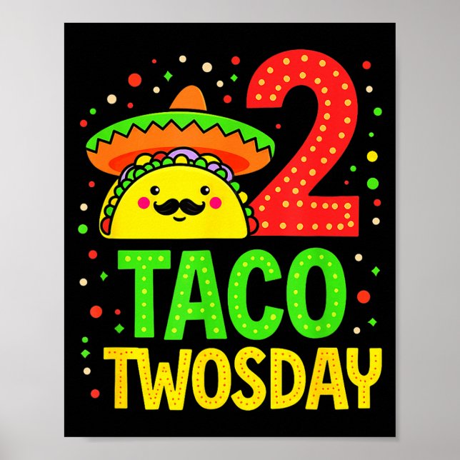 Cinco De Mayo Taco Twosday 2-årsfest _2  Poster (Framsidan)