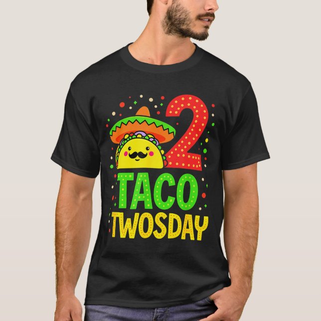 Cinco De Mayo Taco Twosday 2-årsfest _2  T Shirt (Framsida)