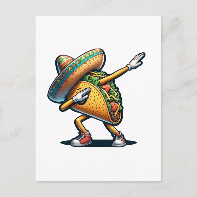 Cinco de Mayo Taco Vykort (Framsida)