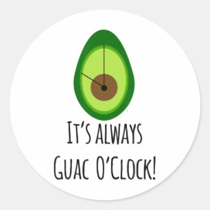Cinco De Mayo Tee Guacamole Älskare Shirt Runt Klistermärke
