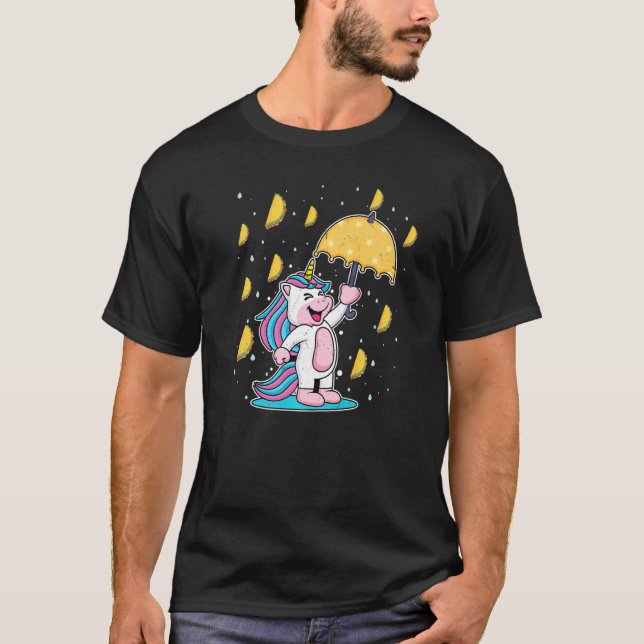 Cinco De Mayo Tee Rining Tacos Unicorn Umbrella (Framsida)