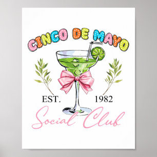 Cinco De Mayo Tequila Coquette Social Klubb Mexica Poster