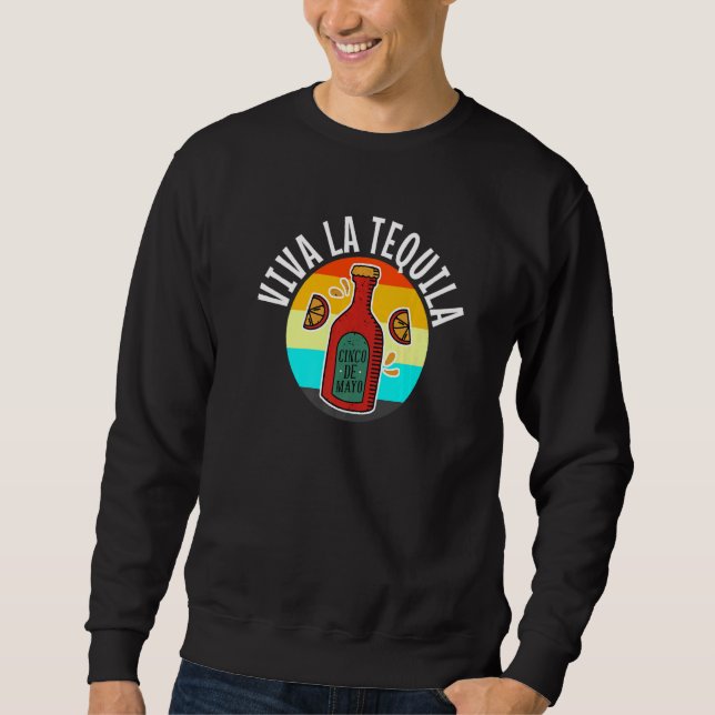 Cinco de mayo tequila mexico taco margarita fiesta lång ärmad tröja (Framsida)