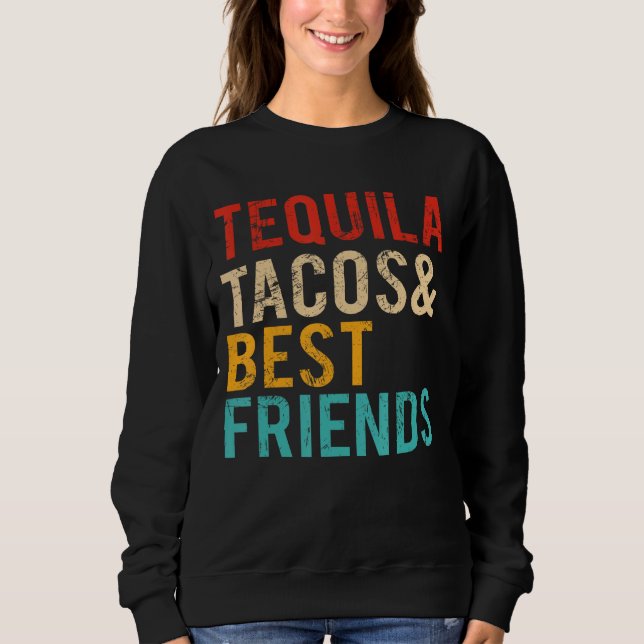 Cinco De Mayo Tequila Tacos Best Friends Drinking T Shirt (Framsida)
