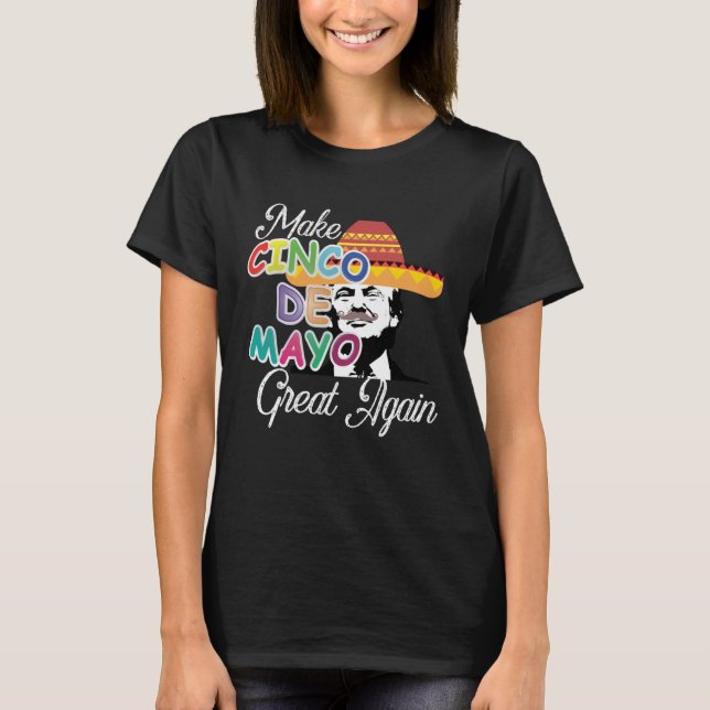 Cinco De Mayo Tequila Tacos Mexican Beer Happy Cin T Shirt (Framsida)