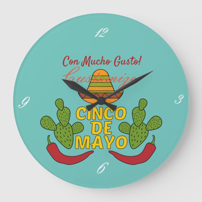 Cinco de Mayo Thunder_Cove Stor Klocka (Framsida)