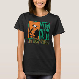 Cinco de Mayo Tjej Glad Födelsedag 5 Maj T Shirt