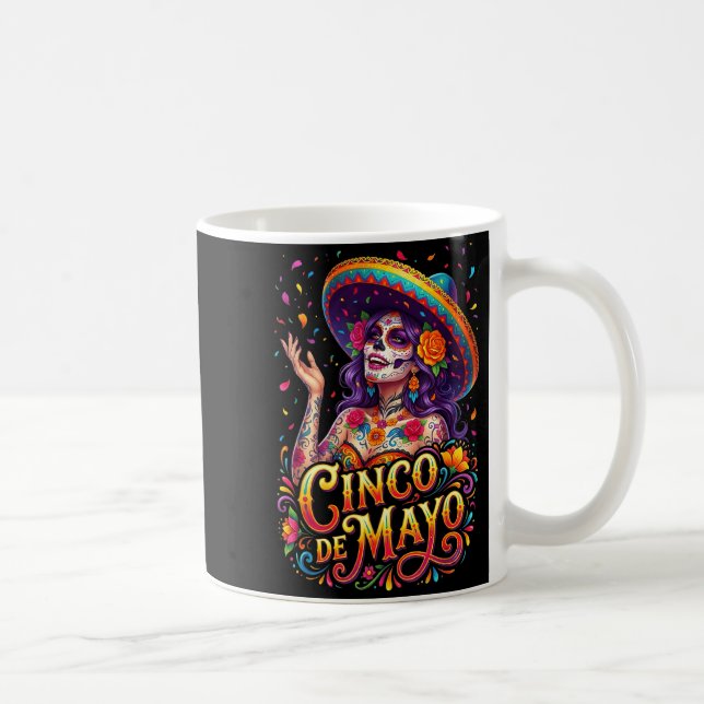 Cinco de mayo tjej mexikansk fiesta 5 de mayo Cinc Kaffemugg (Höger)