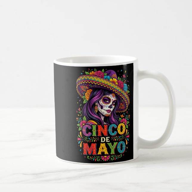 Cinco de mayo tjej mexikansk fiesta 5 de mayo kvin kaffemugg (Höger)