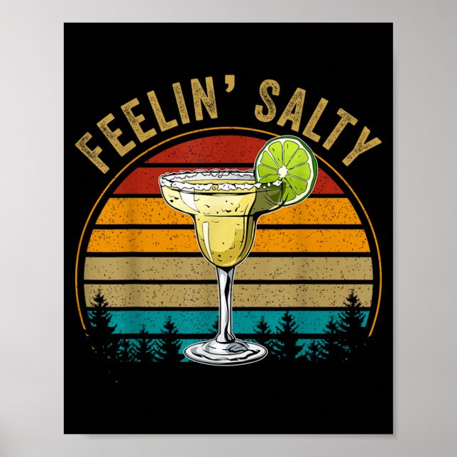 Cinco De Mayo Tröja Känner mig Salt Funny Män Kvin Poster (Framsidan)
